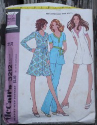3212 MS PETITE 72 KNIT SS-LS DRESS, TUNIC, PANTS PATTERN 14 36''B
